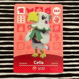 Genuine ACNH Celia amiibo card